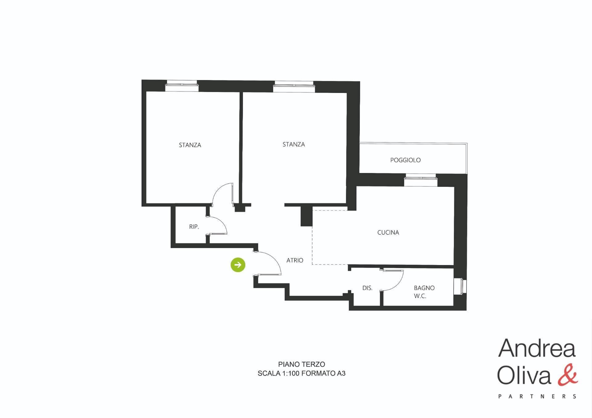 Foto 30 - Two-room apartment Strada Di Rozzol
 
83, Trieste - floor plans 1