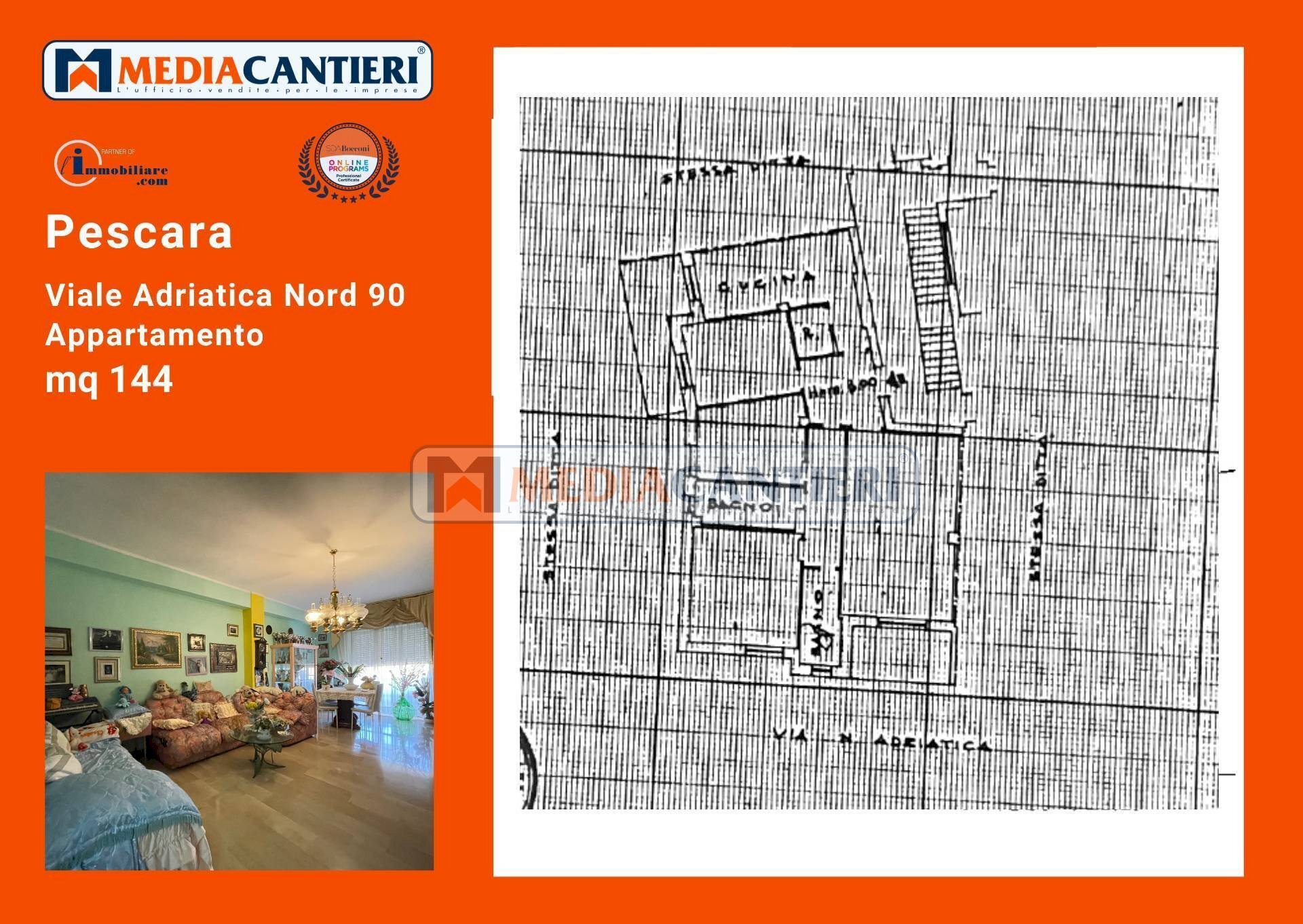 Foto 18 - Quadrilocale VIALE NAZ.ADRIATICA NORD
 
90, Pescara - planimetria 1
