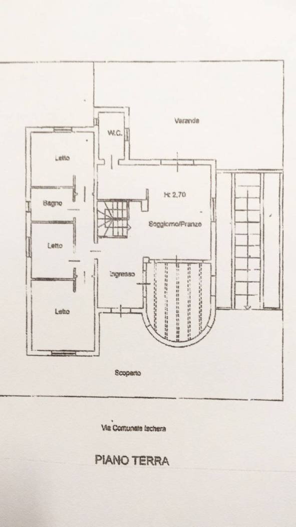 Villa contrada Ischera, Casarano - planimetria 1