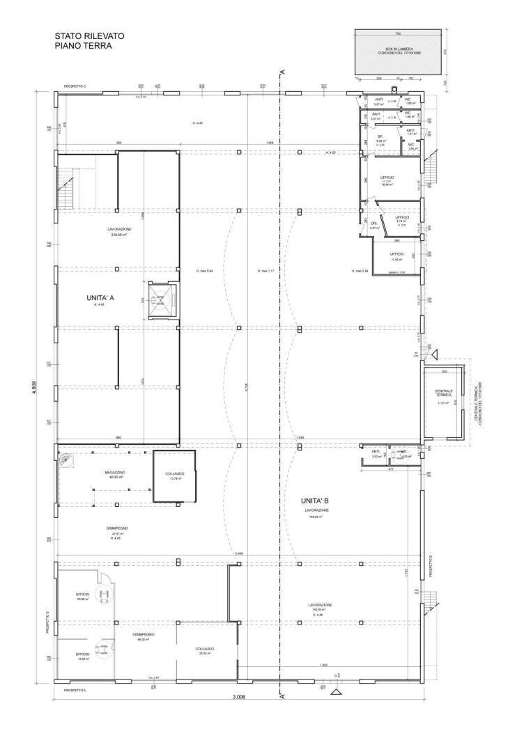 Shed via Ca' dell'Orbo, Castenaso - floor plans 1