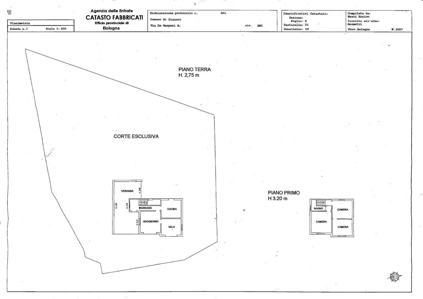 Villa Pianoro - floor plans 1