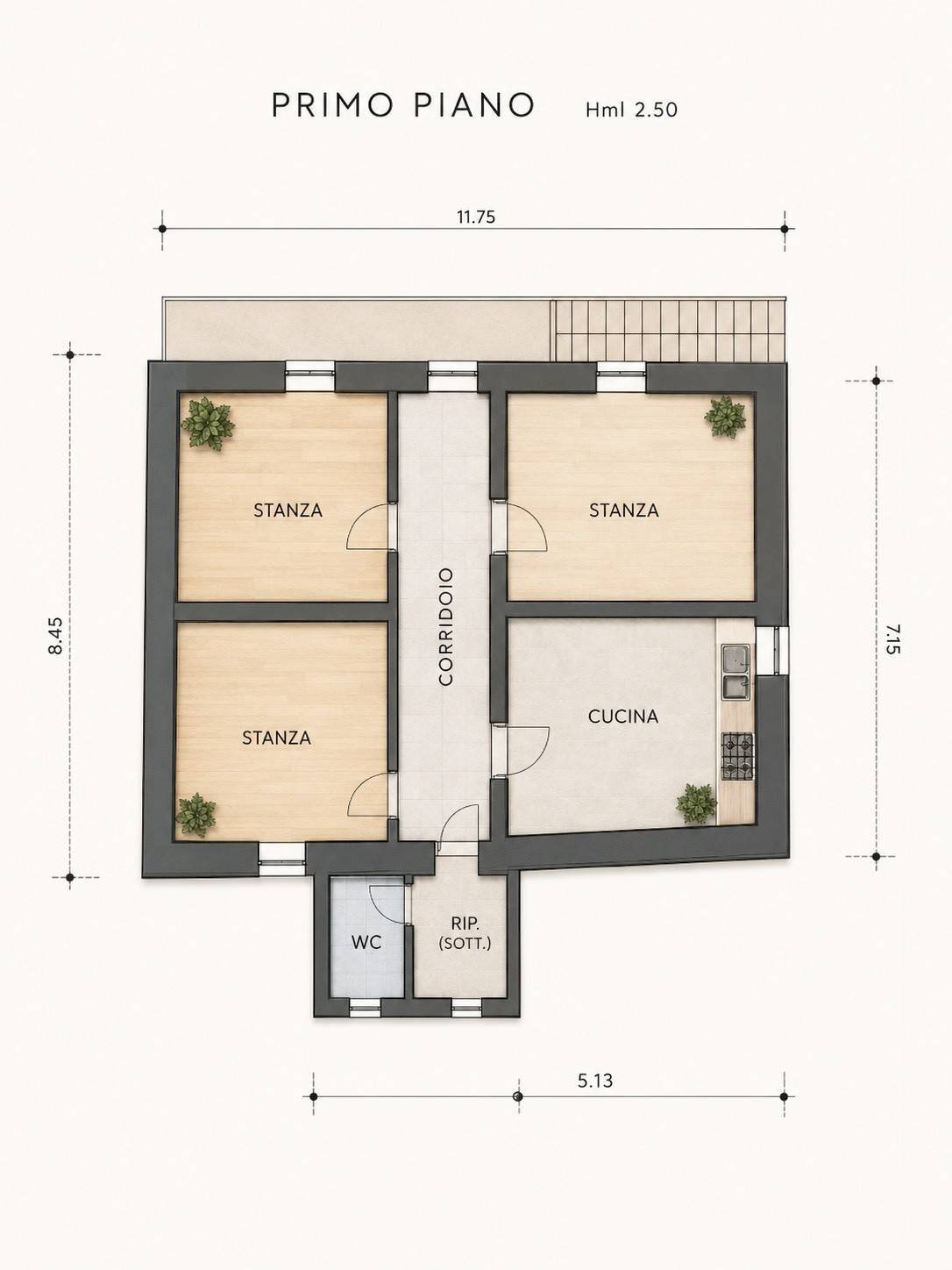Foto 1 - Baita Via del Lagorai, Sover - floor plans 1
