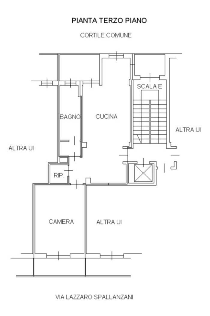 Two-room apartment via Lazzaro Spallanzani, 3, Settimo Torinese - floor plans 1