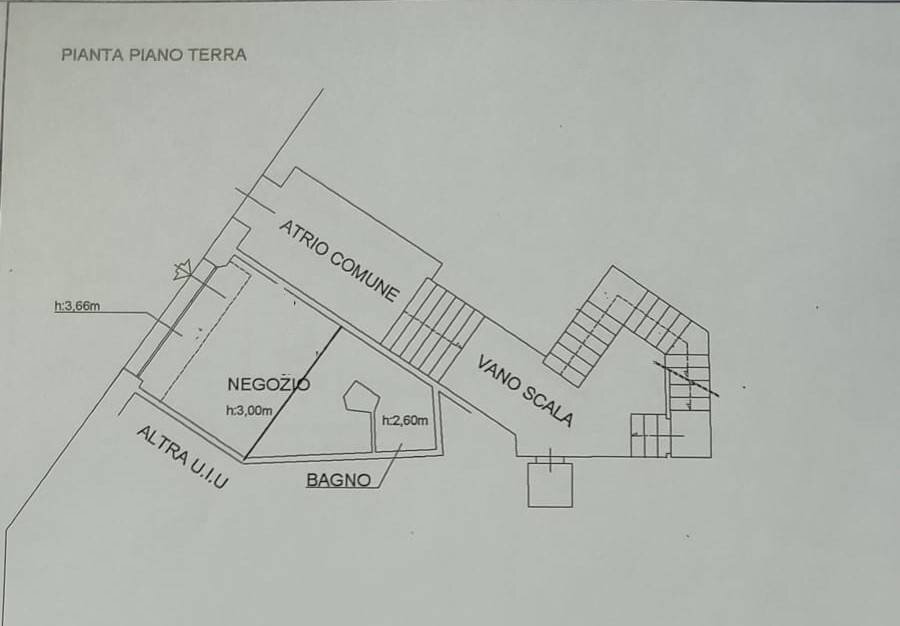 Shop via Montefiorino, Bologna (neighborhood Costa Saragozza) - floor plans 1