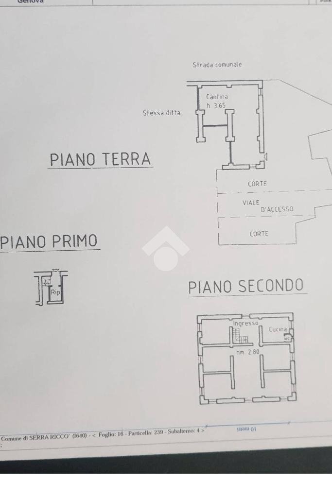Independent house Via Pernecco Superiore, Serra Riccò - floor plans 1