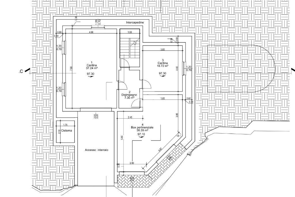 Villa Via Fontane Costa Favareto, Serra Riccò - floor plans 1