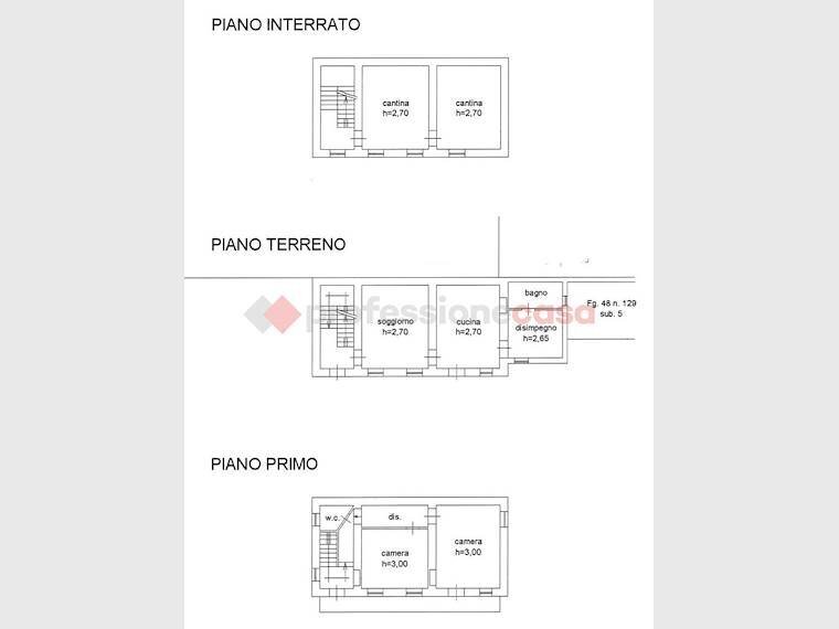 Independent house via vigone, 93, Pinerolo - floor plans 1