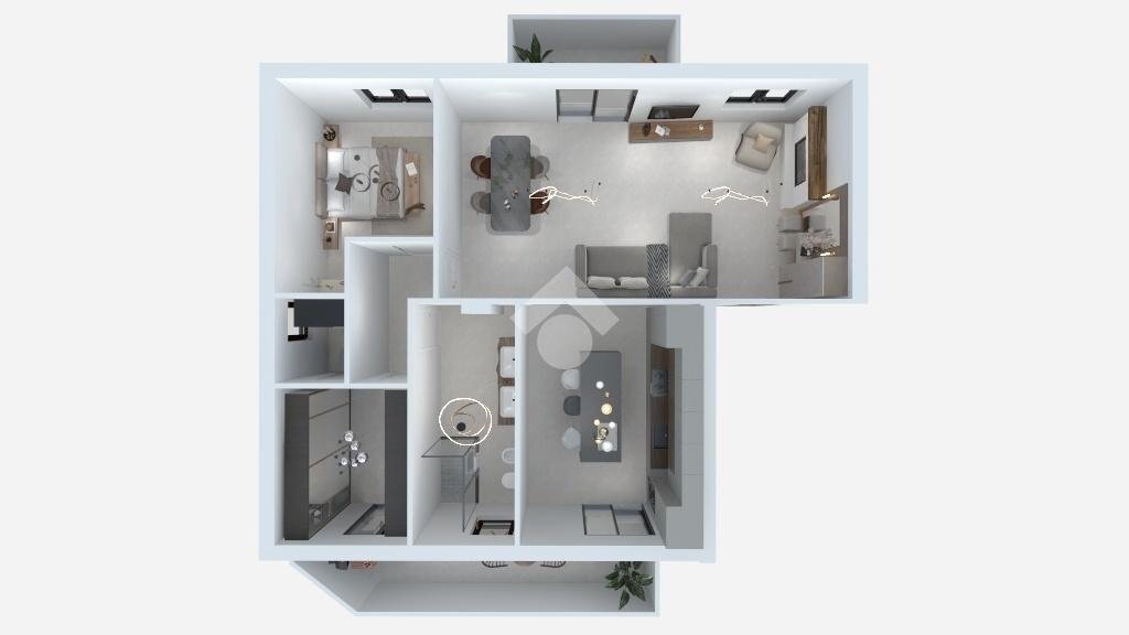 Apartment Via Berlinguer, Moncalieri - floor plans 1