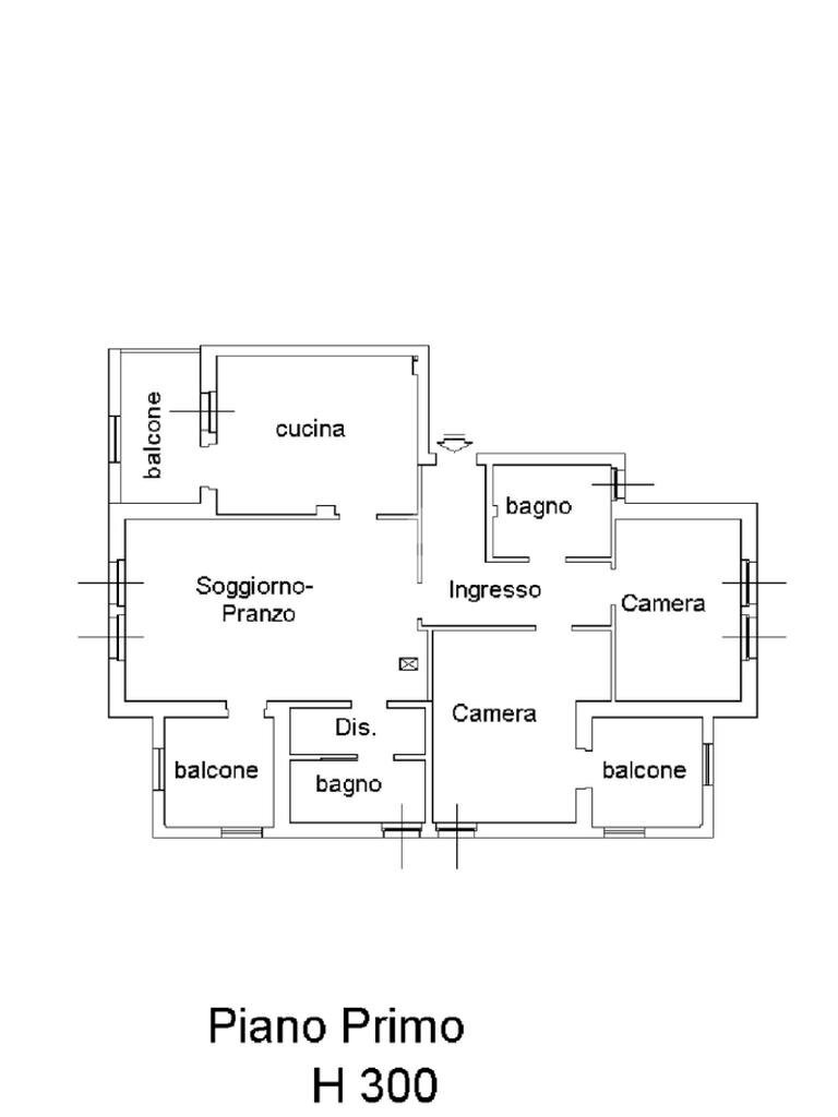 Three-room apartment Via montesanto, Traversetolo - floor plans 1