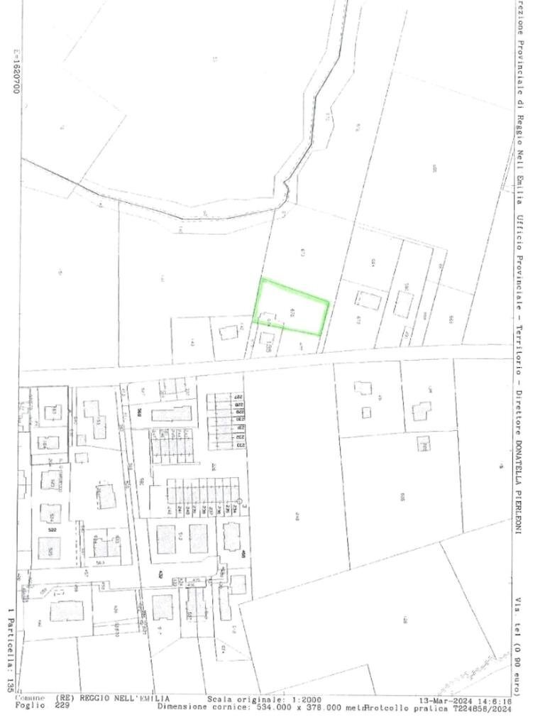 Terreno edificabile Via Dante Freddi, Reggio nell'Emilia - planimetria 1