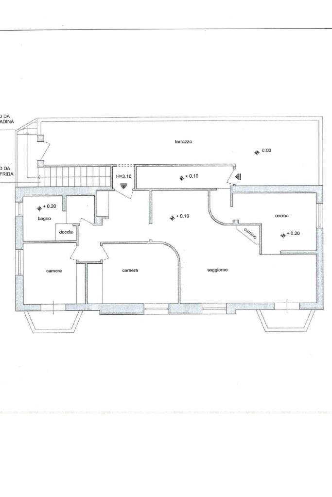 Quadrilocale Via Graziella Giuffrida, Genova (zona Bolzaneto) - planimetria 1