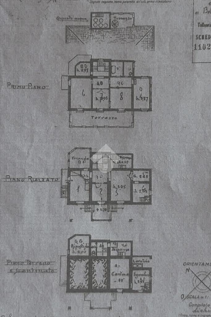 Villa Salita Bocchettina, Genova (zona Bolzaneto) - planimetria 1