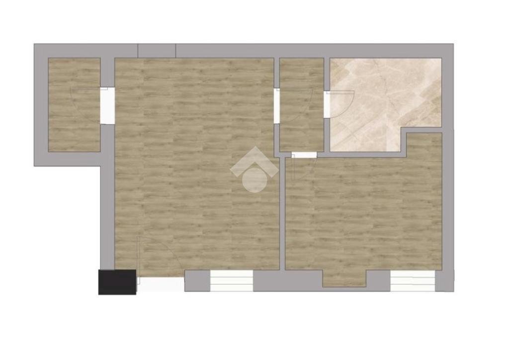 Bilocale Via giulio romano, Milano (zona Ticinese) - planimetria 1