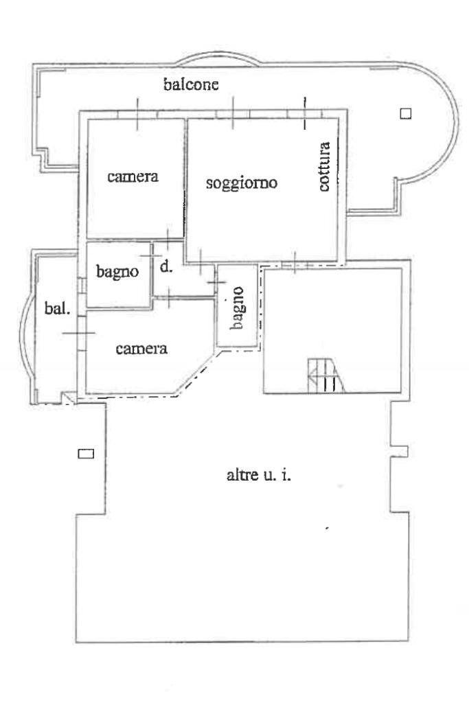 Three-room apartment Viale Giovanni Zambianchi, Rimini - floor plans 1