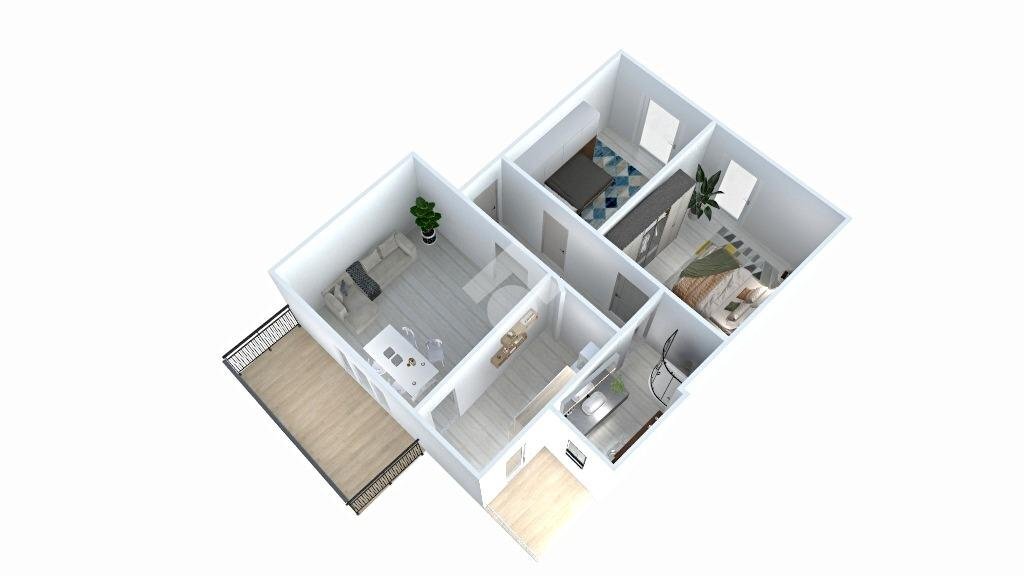 Three-room apartment Via Leonardo Da Vinci, Abbiategrasso - floor plans 1