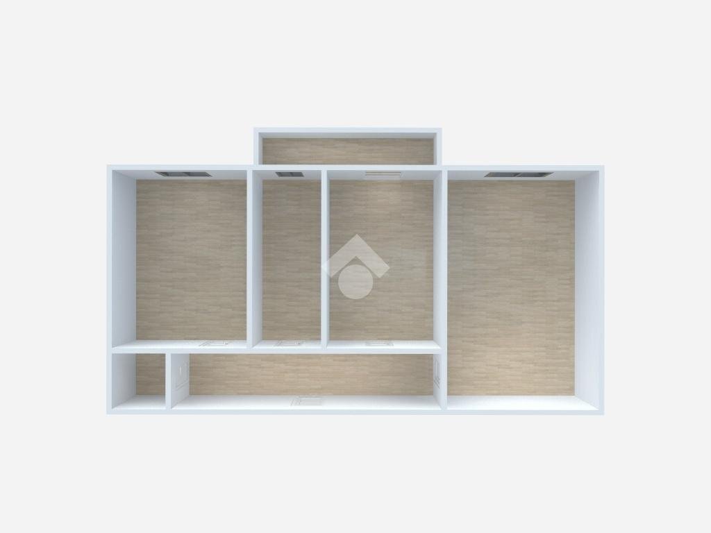 Two-room apartment Viale Lucania, Milano (neighborhood Corvetto) - floor plans 1