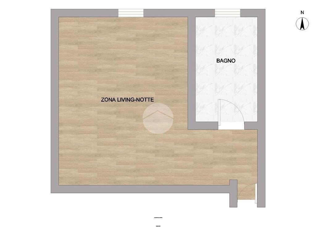Monolocale Corso Lodi, Milano - planimetria 1