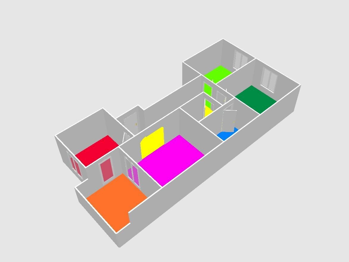 Four-room apartment Via Pietra Ligure 3, Genova (neighborhood Voltri) - floor plans 1