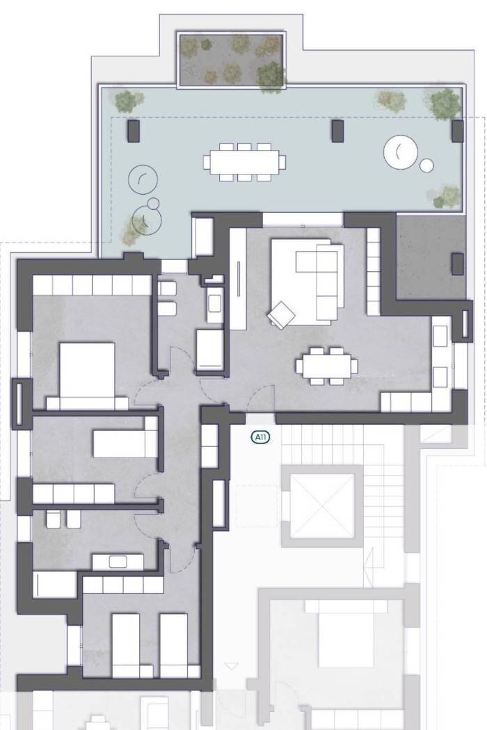 Four-room apartment Via Pietro Nenni, Castel Maggiore - floor plans 1