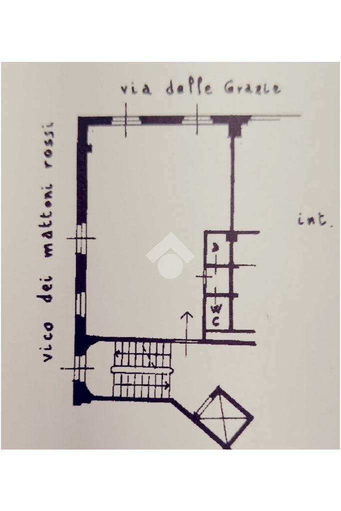 Bilocale Vico Chiuso Paggi, Genova (zona Centro Storico) - planimetria 1