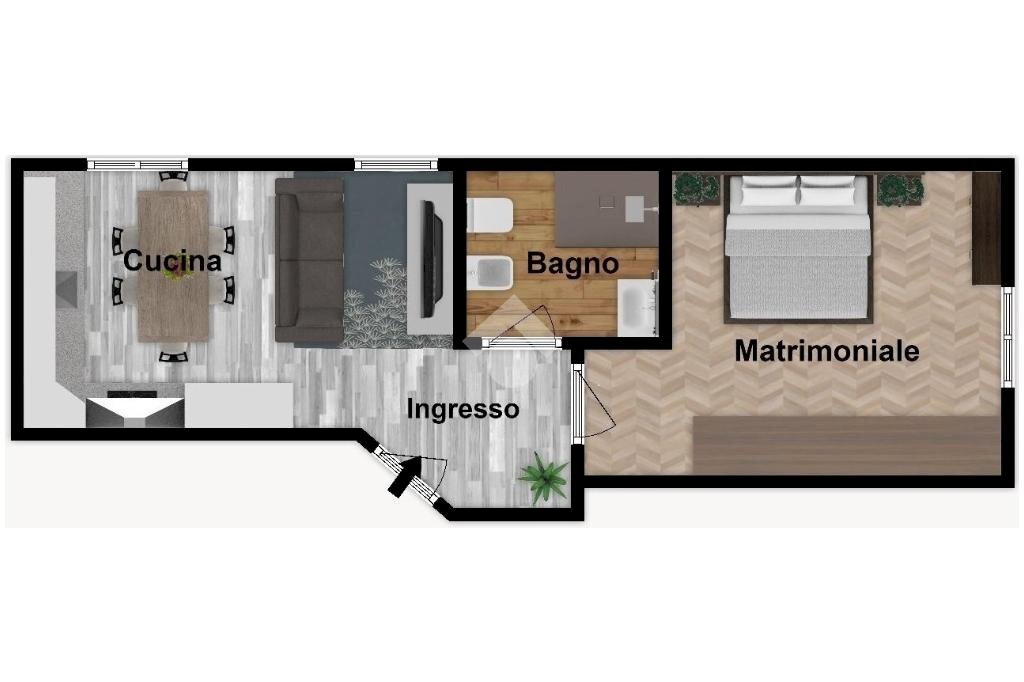 Bilocale Via Piacenza, Genova (zona Molassana) - planimetria 1