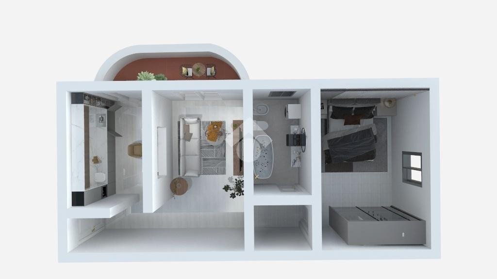 Two-room apartment Via montale, Arluno - floor plans 1