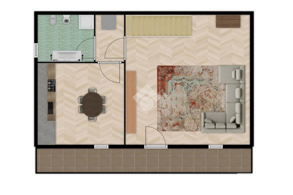 Four-room apartment Vicolo Pusterla, Corbetta - floor plans 1