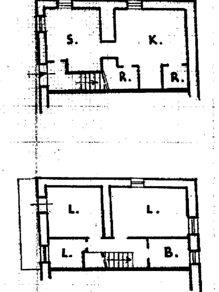 Casa semi indipendente Frazione salogni, Fabbrica Curone - planimetria 1