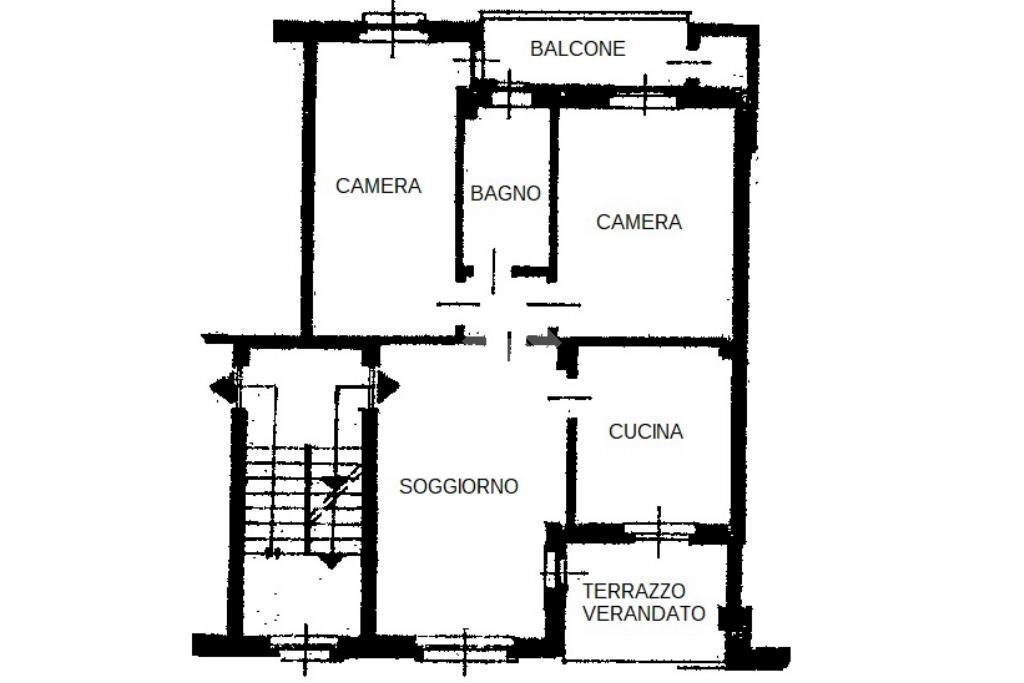 Four-room apartment Via europa, Verzuolo - floor plans 1