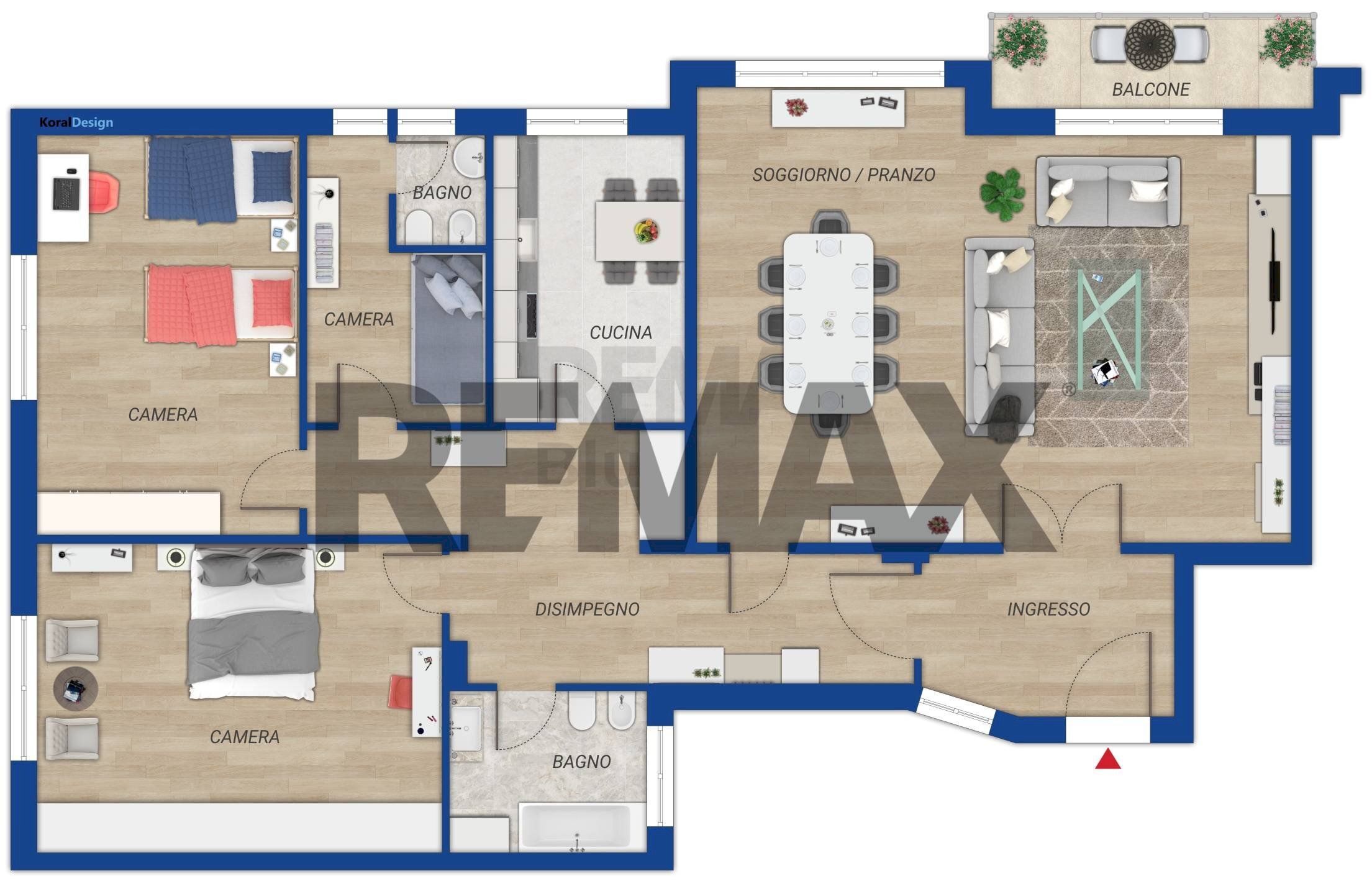 Pianta 2D - Four-room apartment Piazza Irnerio
 
nn, Roma - floor plans 1