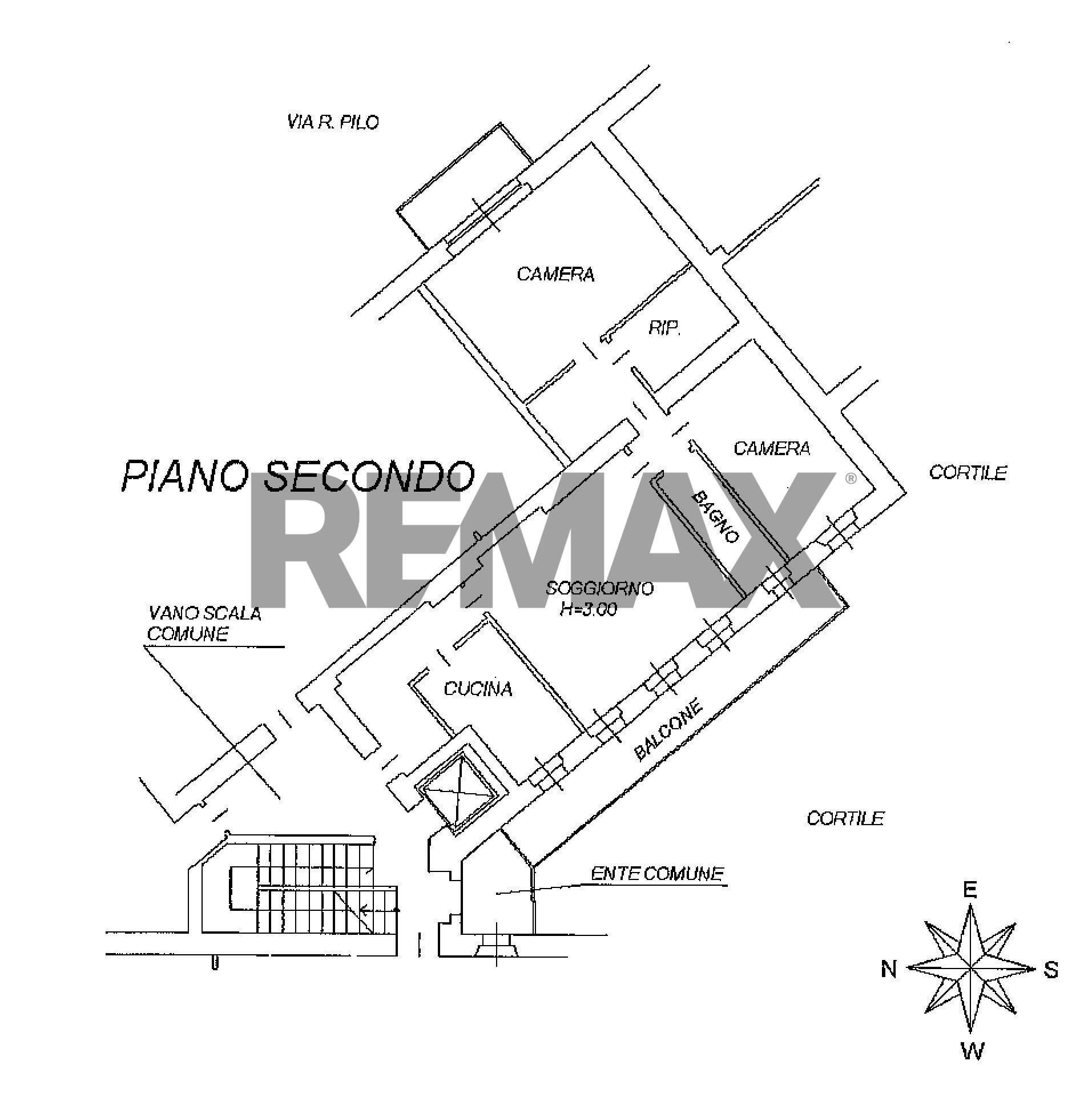 Pianta 2D - Trilocale Via Carlo Pisacane
 
44, Milano - planimetria 1