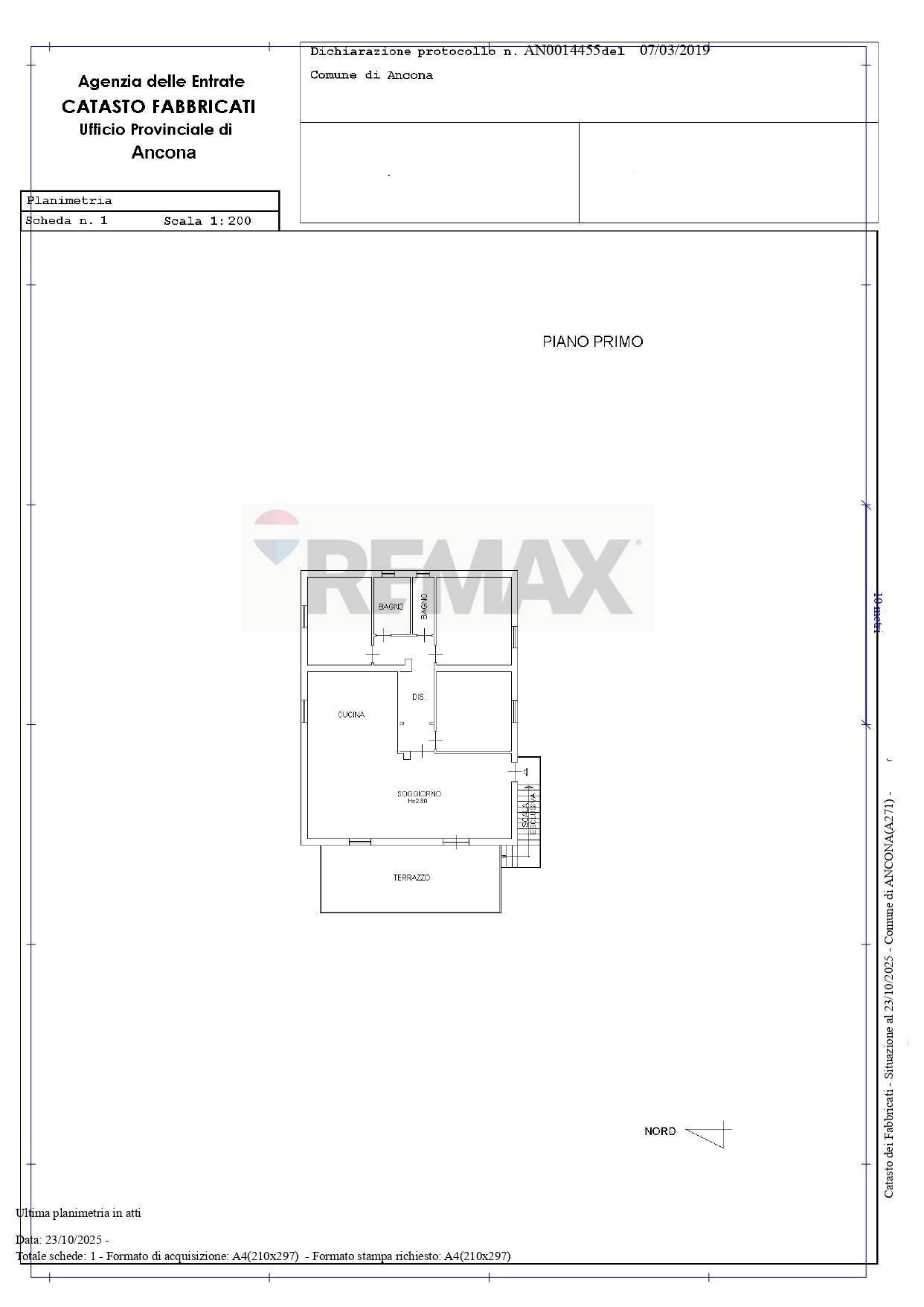 Pianta 2D - Villa Strada della Madonnetta
 
74, Ancona - planimetria 1