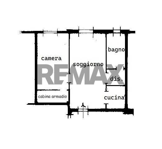 Pianta 2D - Bilocale via Alfredo Di Dio
 
4, Olgiate Olona - planimetria 1