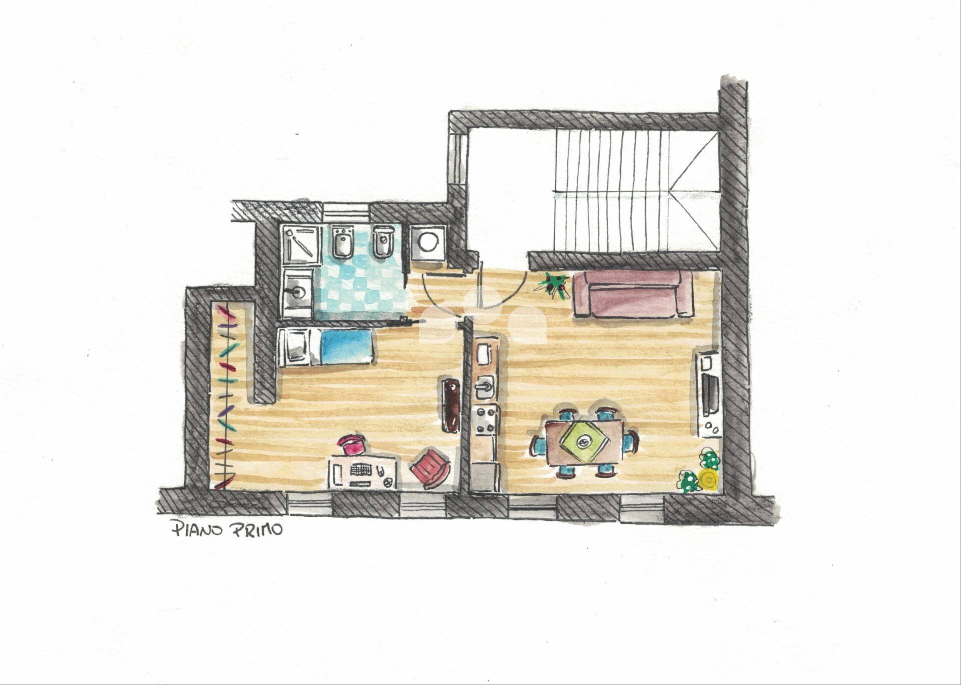 Foto 9 - Two-room apartment via medaglie d'argento
 
8-10, Vaiano Cremasco - floor plans 1