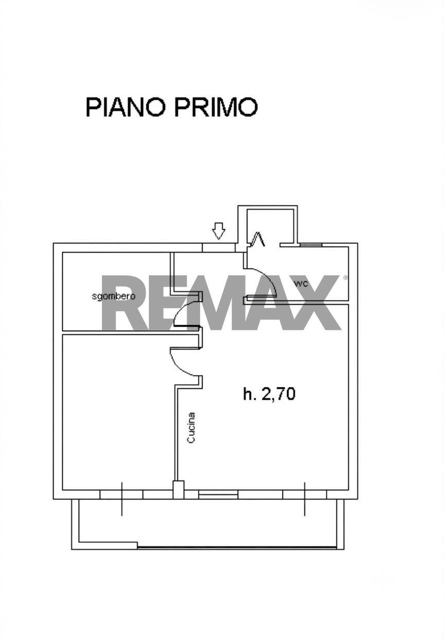 Pianta 2D - Three-room apartment via Carignano
 
135, Scicli - floor plans 1