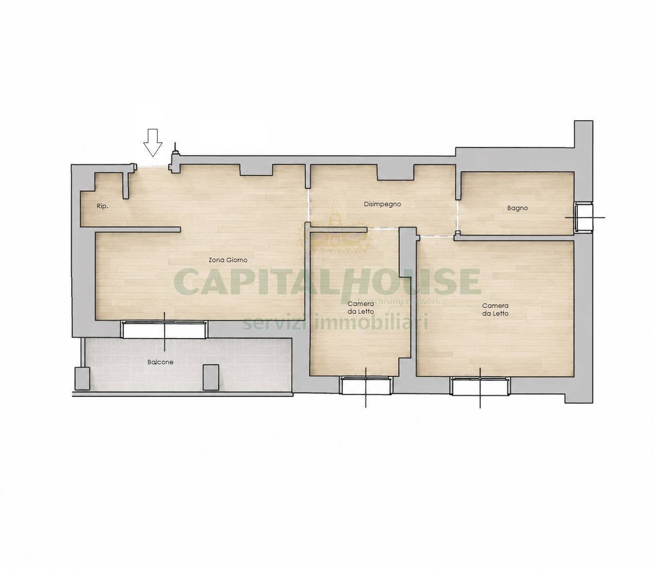 Foto 13 - Three-room apartment Viale Sarca, Milano - floor plans 1