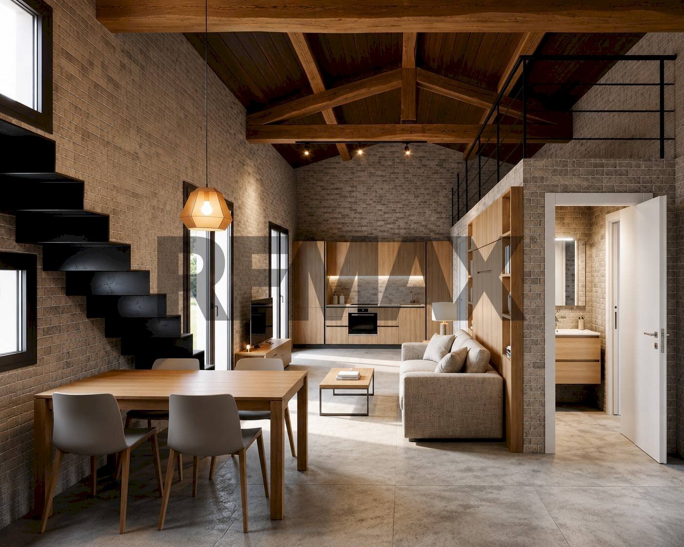Sala da pranzo - Loft Strada Martinella
 
302, Parma - foto 1