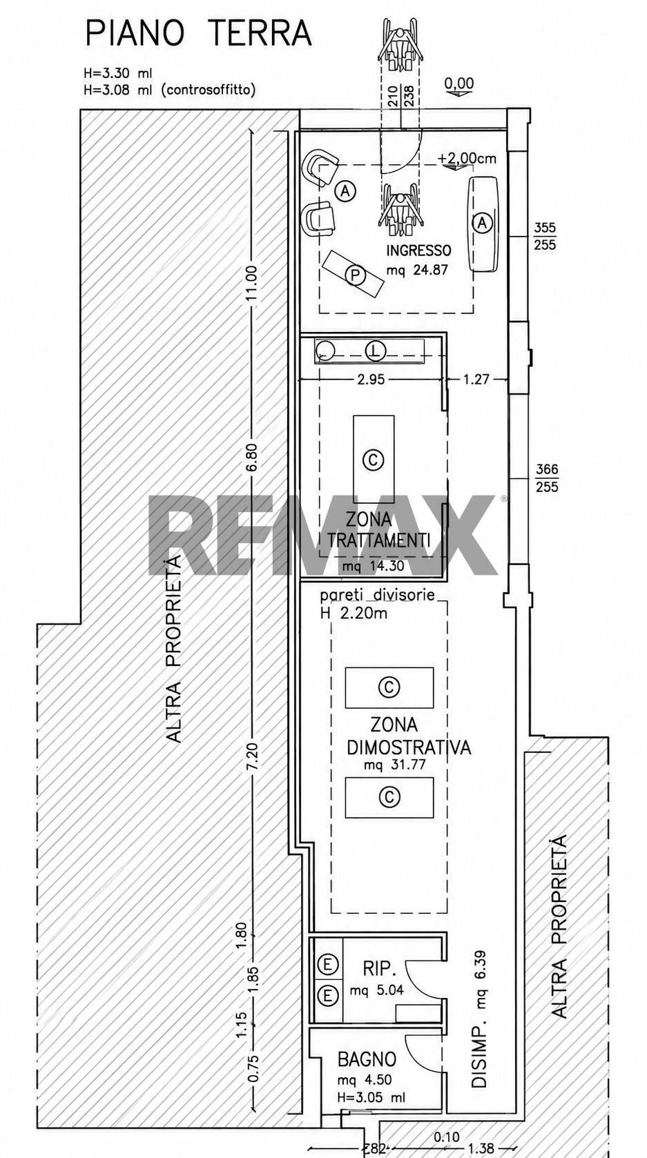 Pianta 2D - Commercial Premises Via Volturno
 
18, Parma - floor plans 1
