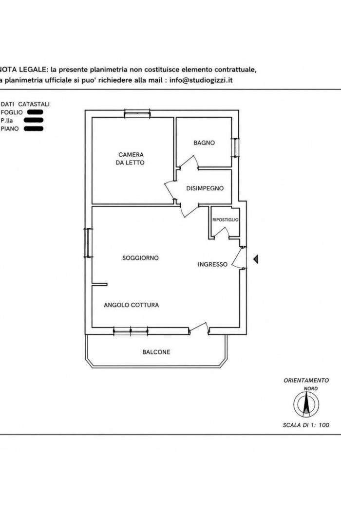 Three-room apartment piazza Venezia, 5, Roma (neighborhood Centro Storico) - floor plans 1