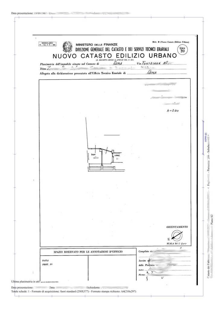 Box via Fonteiana, Roma - floor plans 1