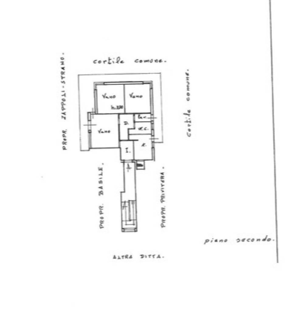Trilocale via M. Rapisardi, 3, Aci Castello - planimetria 1