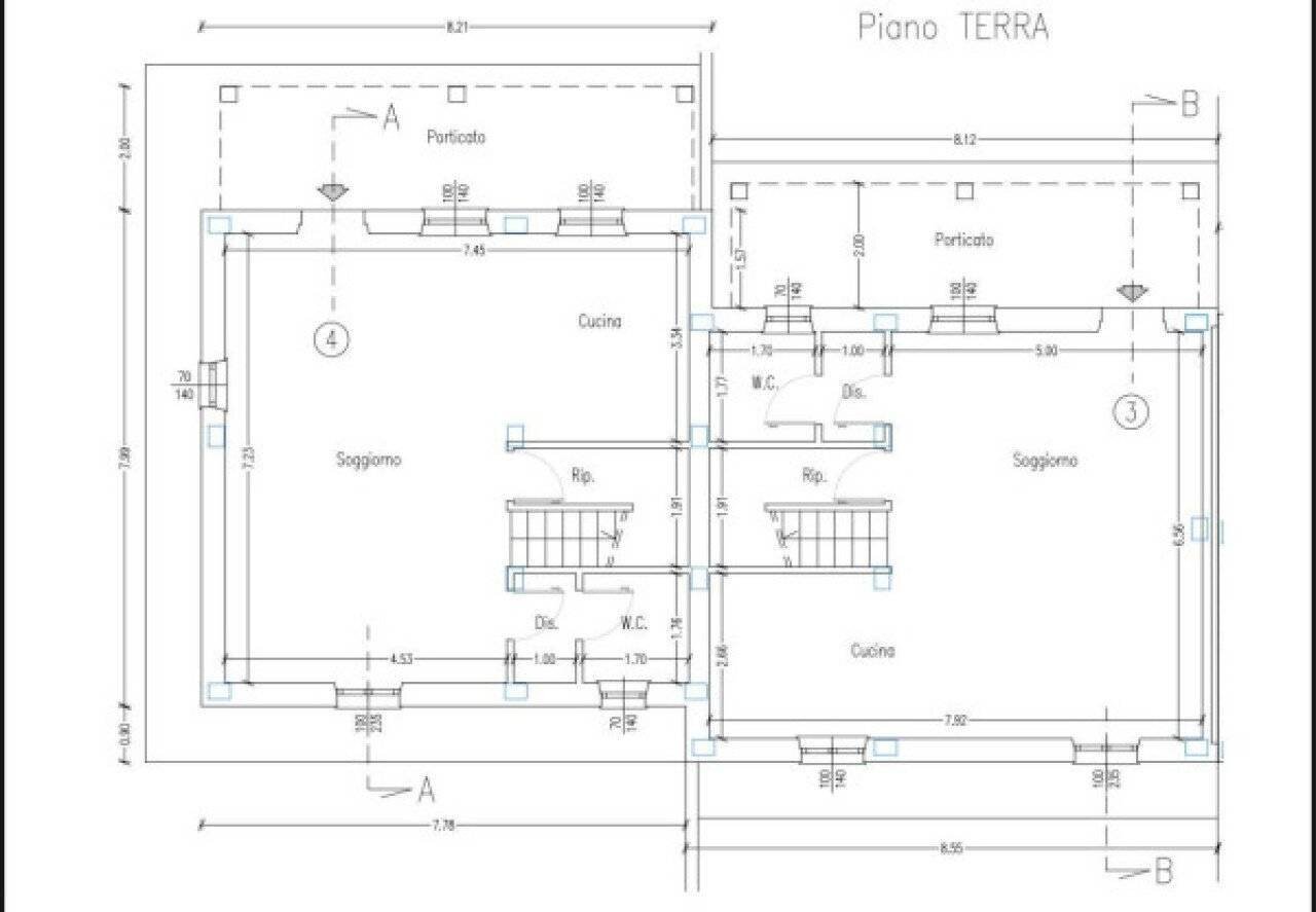 Villa a Schiera Stradone di Camigliano, Capannori - planimetria 1
