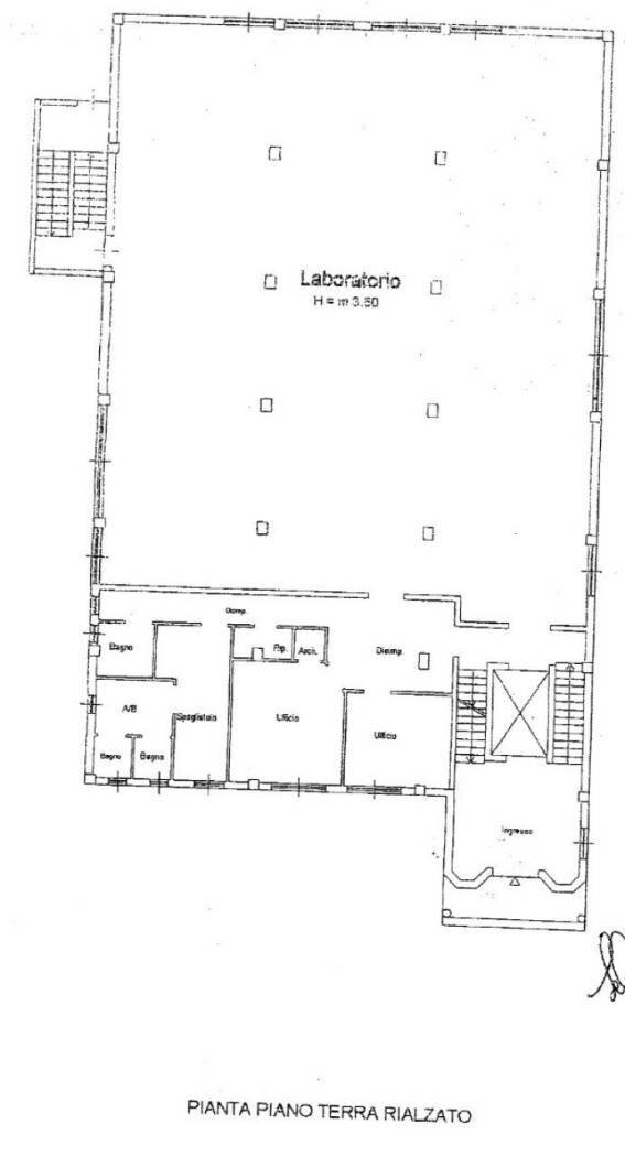 Capannone via delle Industrie, Gallipoli - planimetria 1