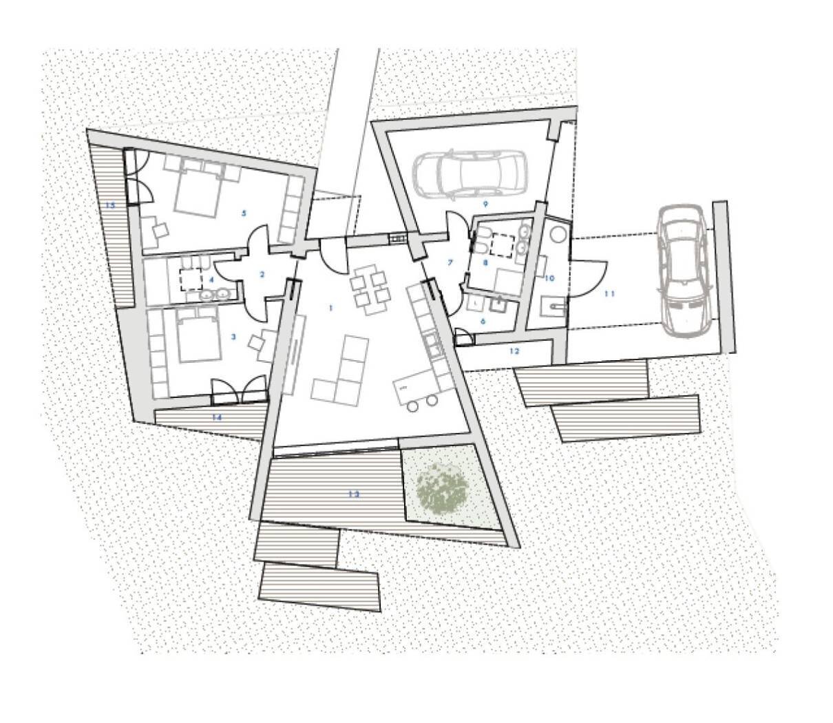 Villa via Cornio, Vigonovo - floor plans 1