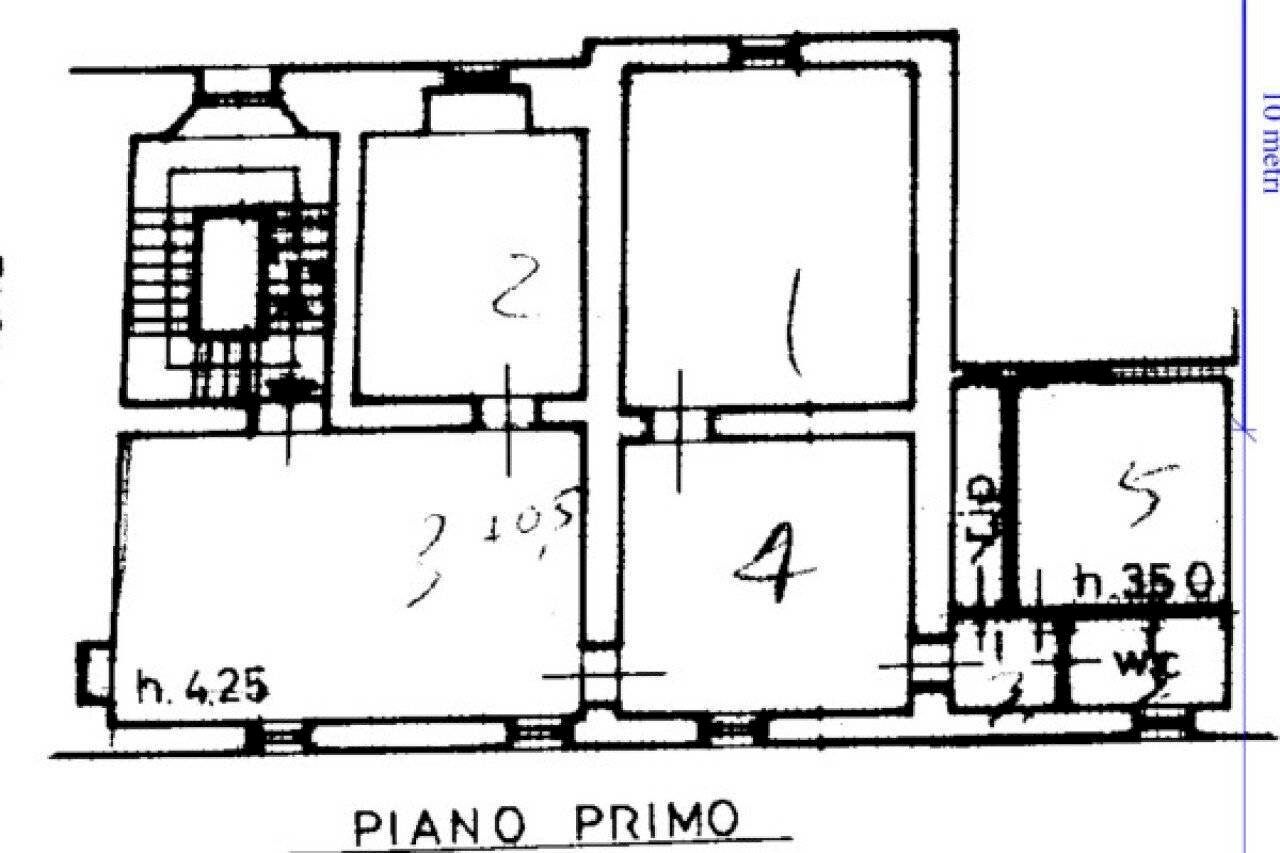 Apartment via Paolo Mascagni, Pomarance - floor plans 1