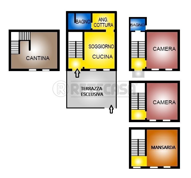 planimetria - Semi-detached house Valdagno - floor plans 1