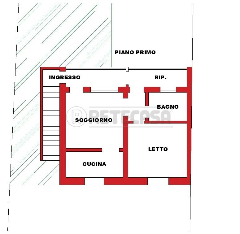 Planimetria - Three-room apartment Via Giotto 5, Bondeno - floor plans 1