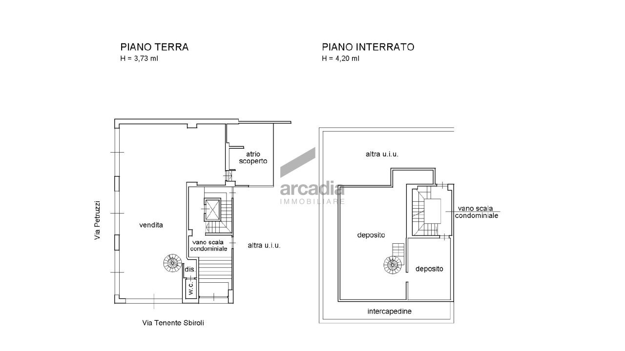 Planimetria - Commercial Premises Via Vincenzo Petruzzi 49, Putignano - floor plans 1