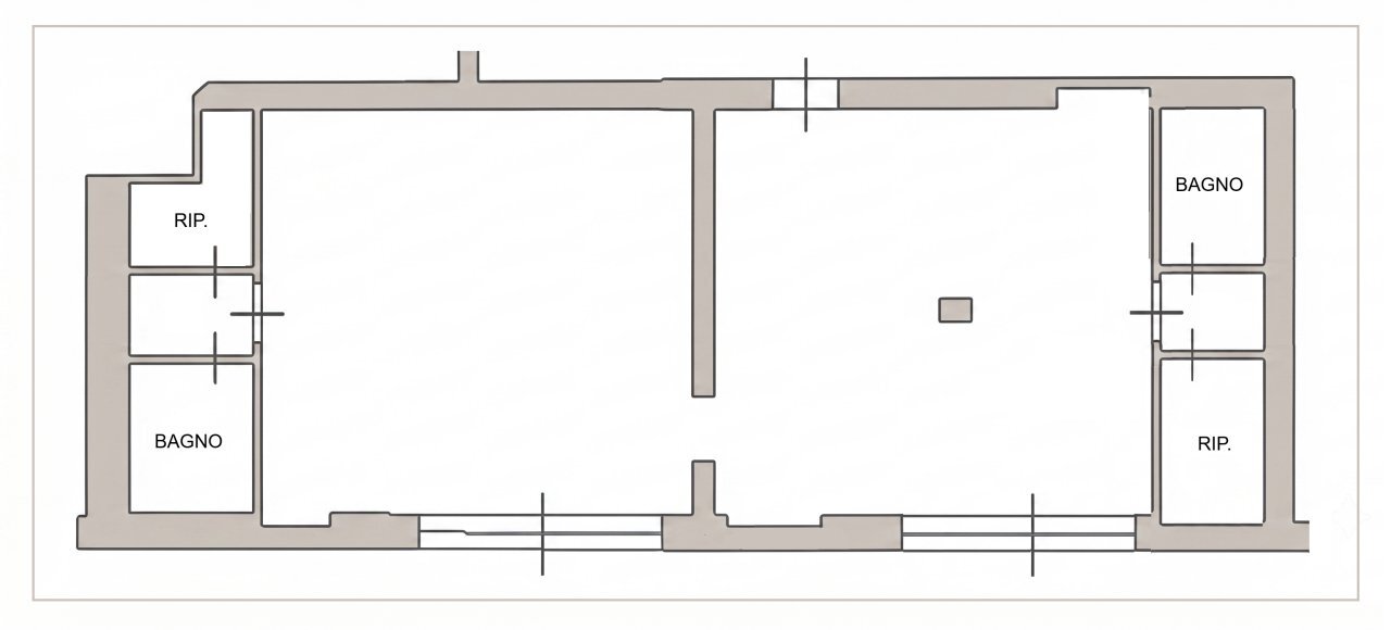 DISEGNO - Office ZONA VIA MILANO, Brescia - floor plans 1