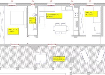 Planimetria - Two-room apartment Via Privata Paolo Paruta, Milano (neighborhood Crescenzago) - photo 1